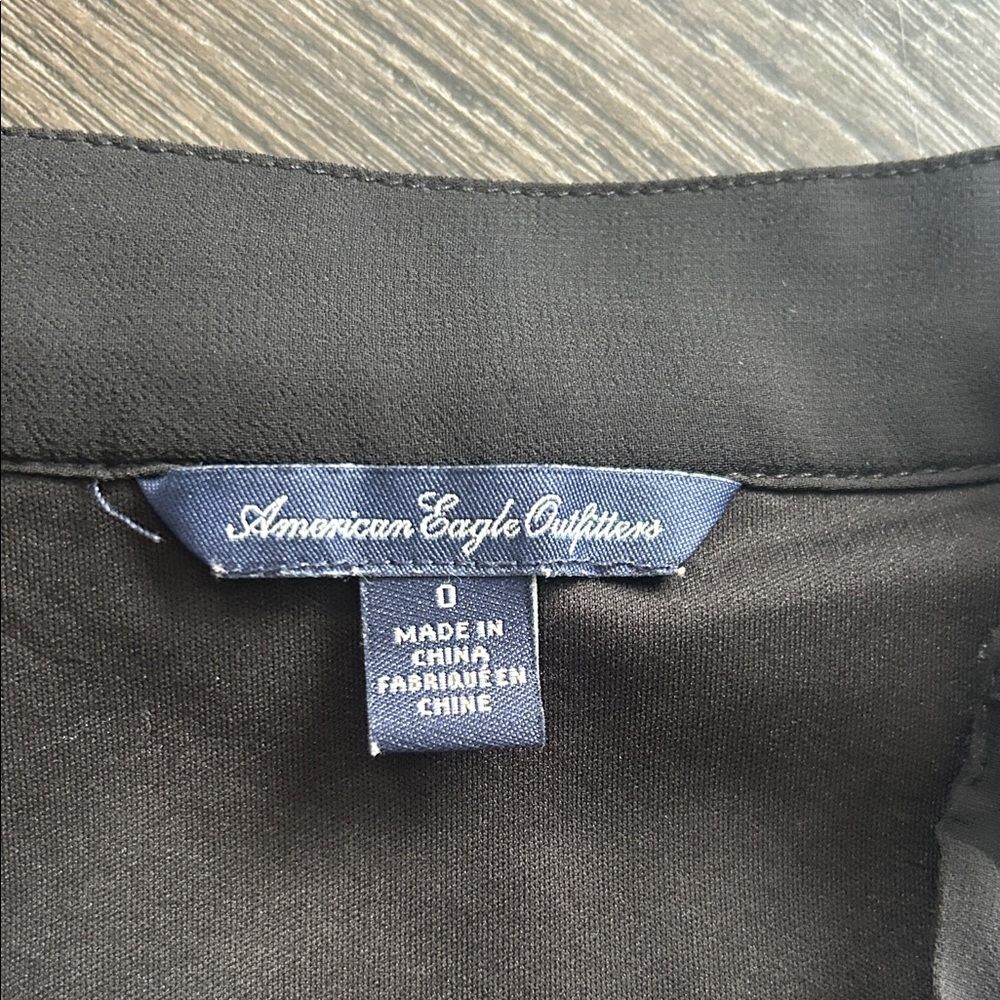 Trendy Black Pleated high low skirt - Picture 2 of 3